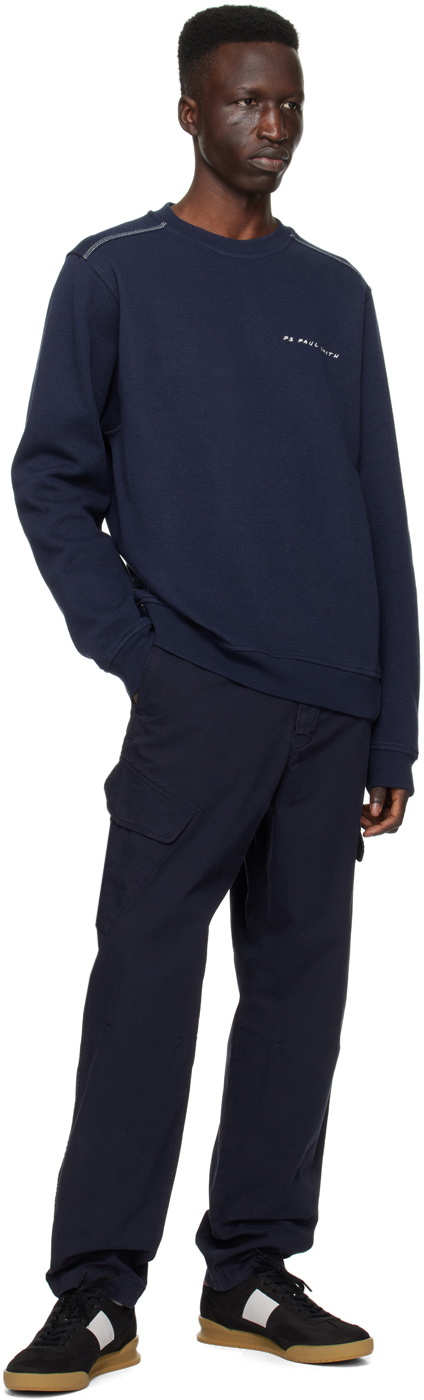 PS by Paul Smith Navy Embroidered Sweater