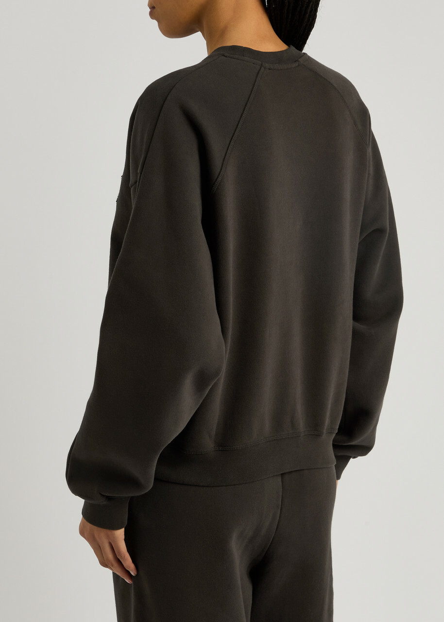 Represent Owners Club Logo Cotton Sweatshirt Chocolate