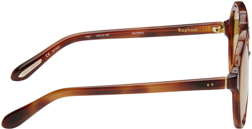 LINDA FARROW Tortoiseshell Raphael Sunglasses