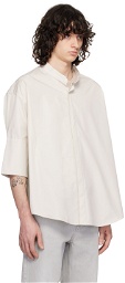 AMI Paris Off-White Oversized Shirt