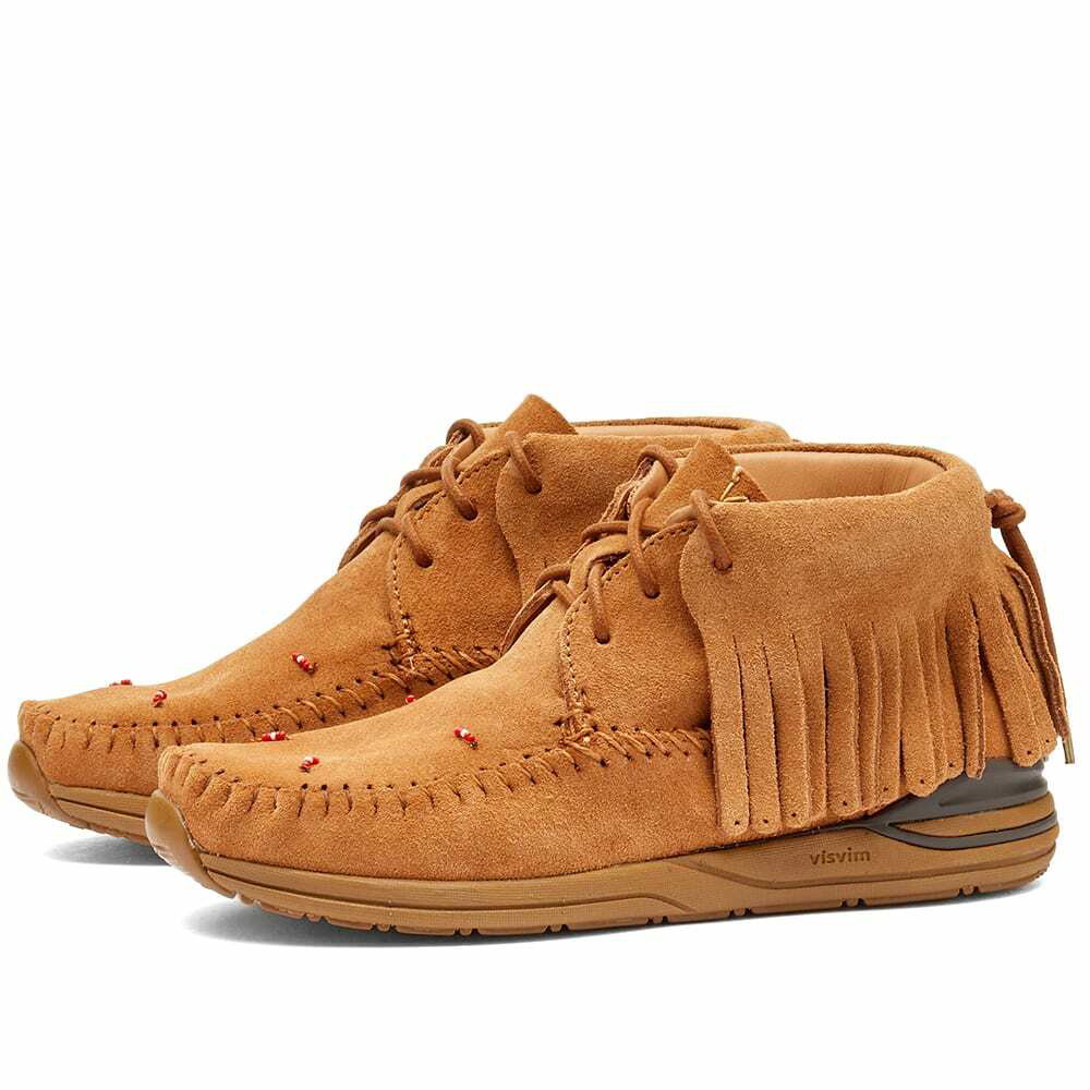 Visvim Women's FBT Shaman Folk Boot in Light Brown Visvim