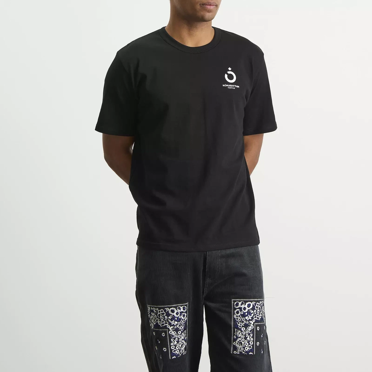 NOMARHYTHM TEXTILE Men's Icon Logo T-Shirt in Black