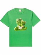 Camp High - Printed Cotton-Jersey T-Shirt - Green