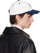 AMI Paris Navy & White Bicolor Cotton 'Ami Paris' Cap