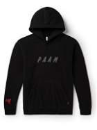 MAAP - P.A.M. Logo-Embroidered Fleece Hoodie - Black