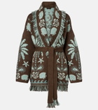 Alanui Echoes Of The Island wool and cotton cardigan
