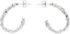 Veneda Carter Silver Medium VC003 Open Hoop Earrings
