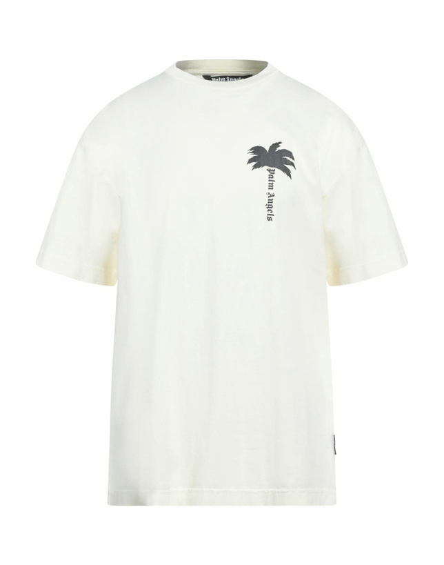 Photo: Palm Angels Mens T-shirt Pastel in Yellow