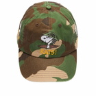 Butter Goods Men's x Peanuts Rats 6 Panel Cap in Washed Camo 