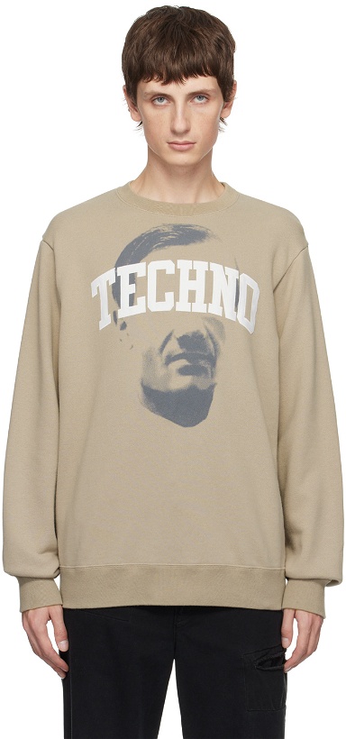 Photo: UNDERCOVER Beige 'Techno' Sweatshirt