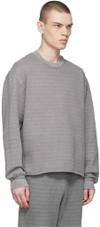 John Elliott Grey Cotton Sweatshirt