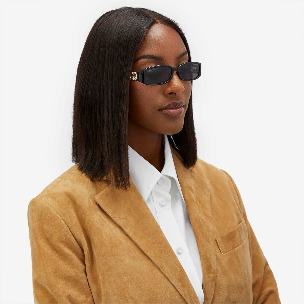 Gucci Women's Hailey Sunglasses in Black/Grey 