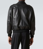 Frame Leather bomber jacket