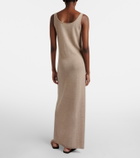 The Row Nareen knitted cashmere maxi dress