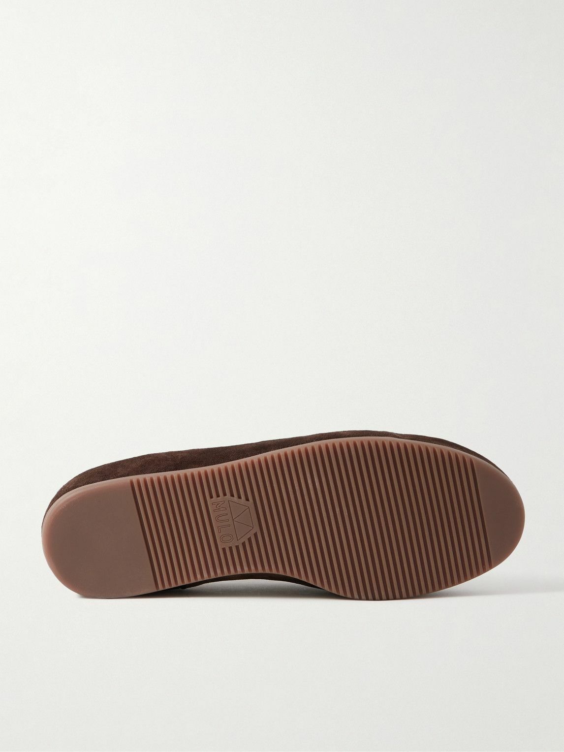 Mulo - Fleece-Lined Suede Loafers - Brown
