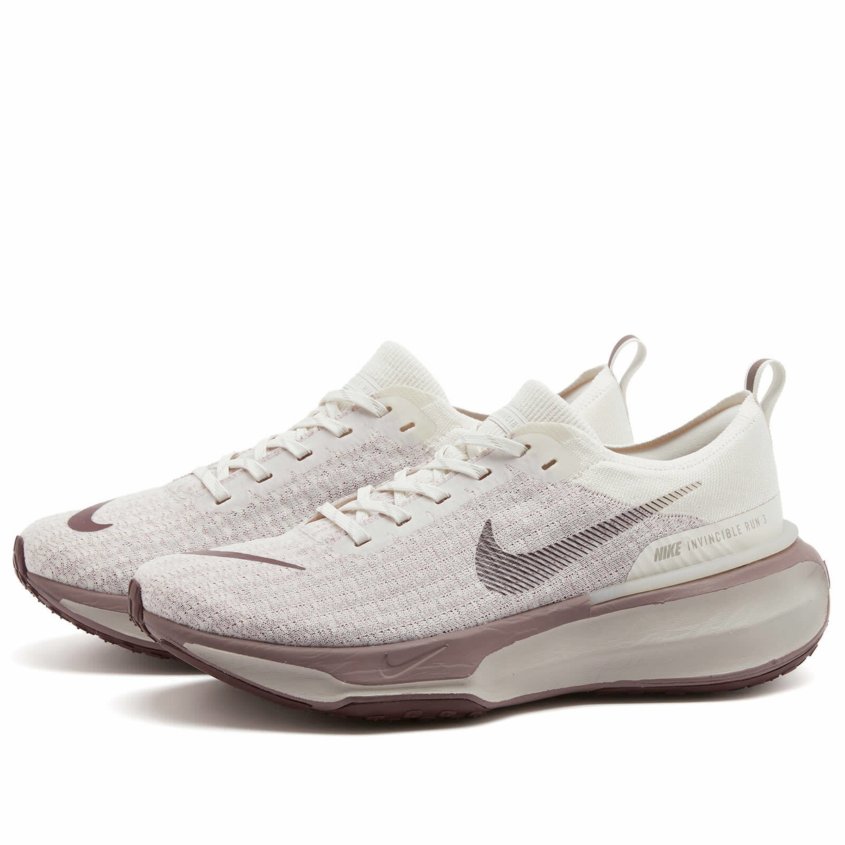 Nike Running Nike ZoomX Invincible 3 Sneaker in Phantom/Burgundy Crush/Taupe Grey