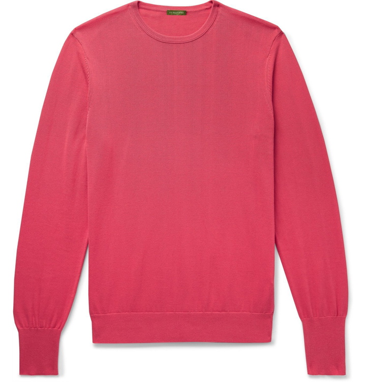 Photo: Sid Mashburn - Slim-Fit Cotton Sweater - Pink