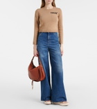 Chloé Nama leather-trimmed platform sneakers