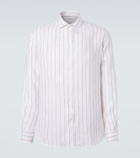 Brunello Cucinelli Striped linen shirt