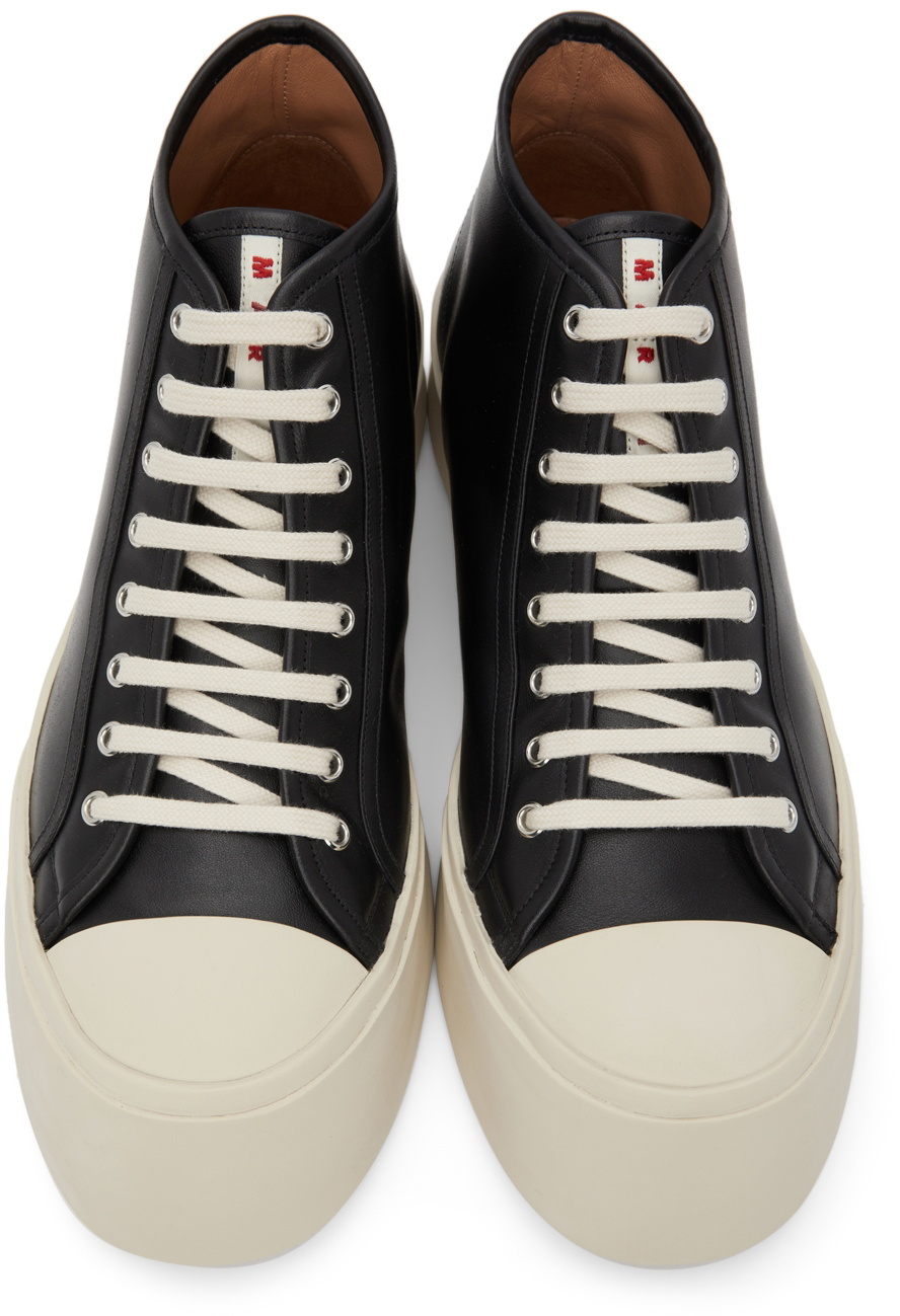 Marni Black Leather Pablo High-Top Sneakers Marni