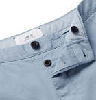 MR P. - Garment-Dyed Cotton-Twill Bermuda Shorts - Blue