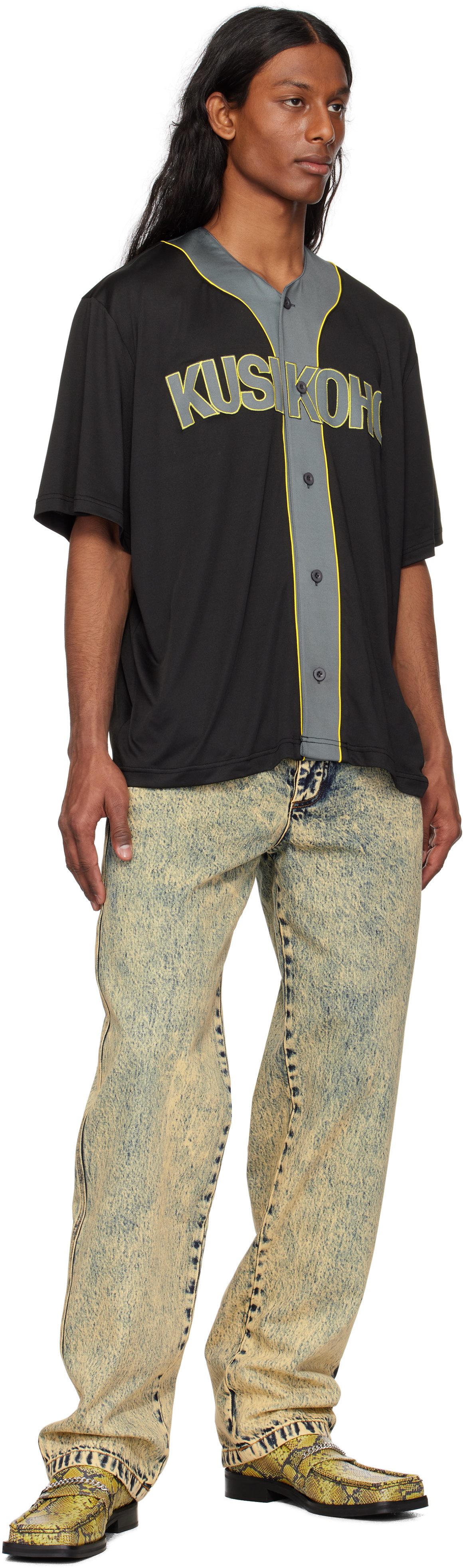 KUSIKOHC Black Baseball Shirt