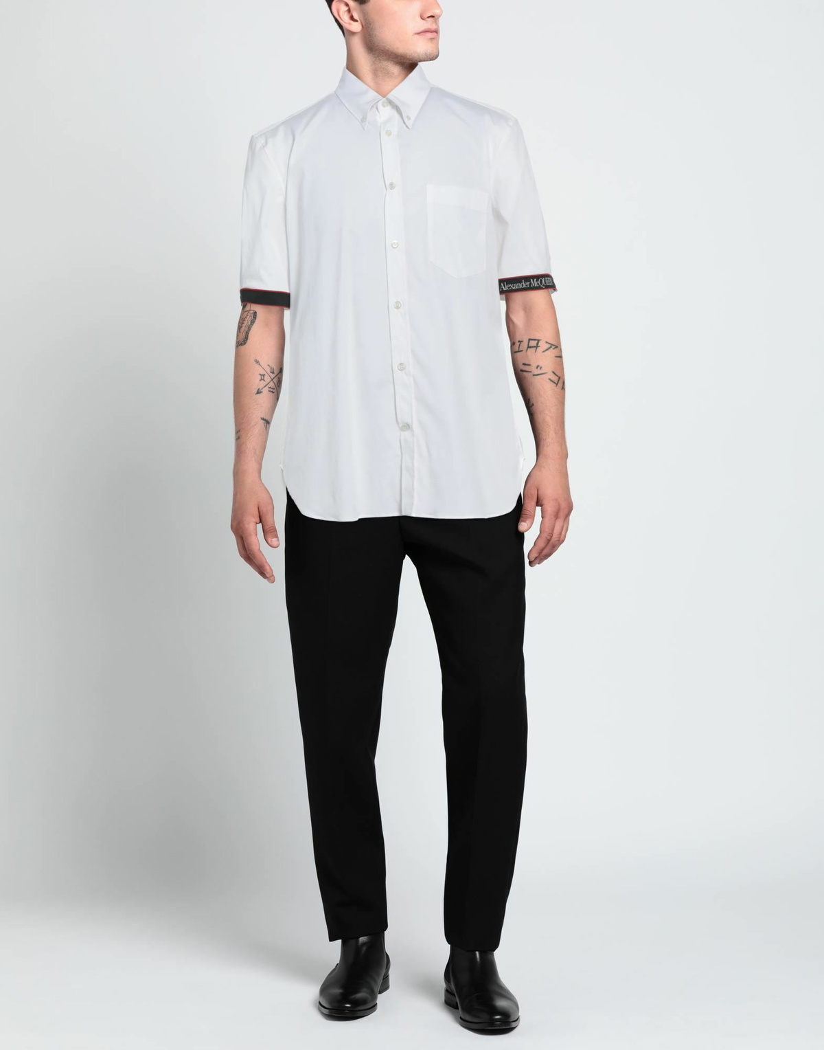Mcqueen Mens Shirt in White