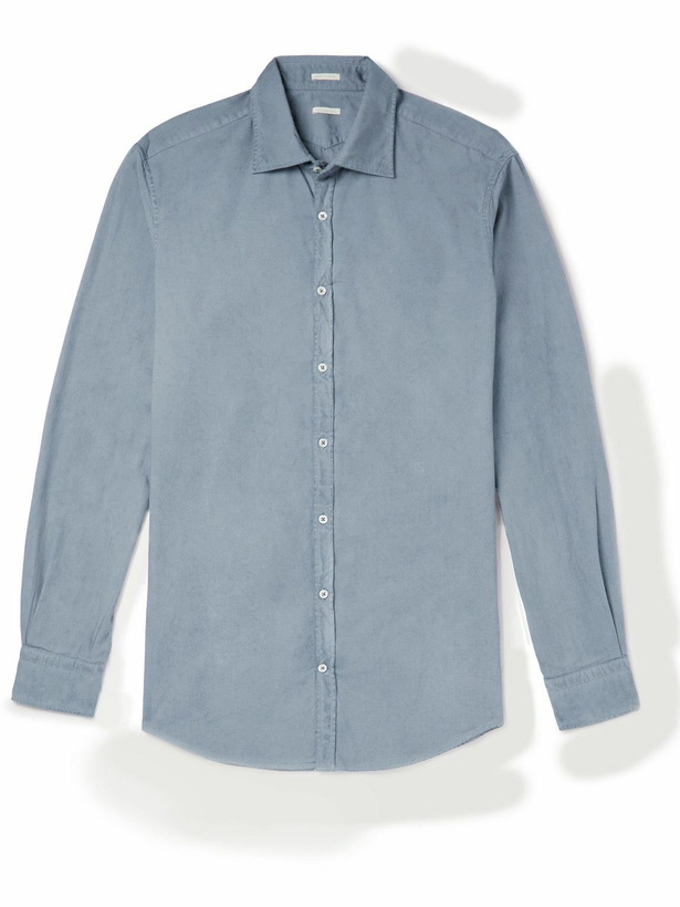 Photo: Massimo Alba - Cotton Oxford Shirt - Blue