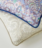 Etro Floral cotton jacquard cushion