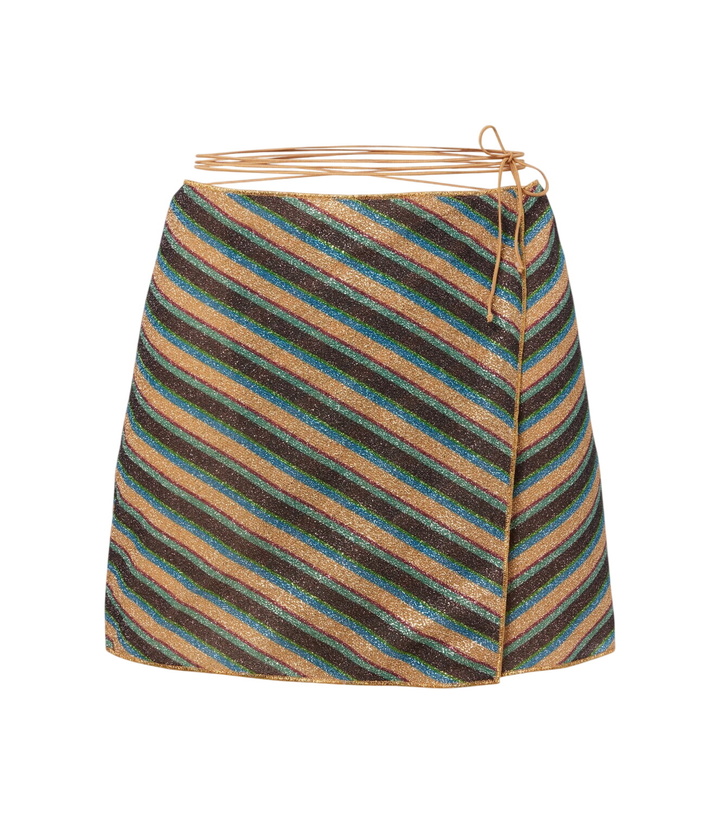 Photo: Oséree Lumière striped wrap skirt