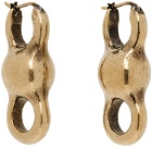 Acne Studios Gold Antiqued Earrings