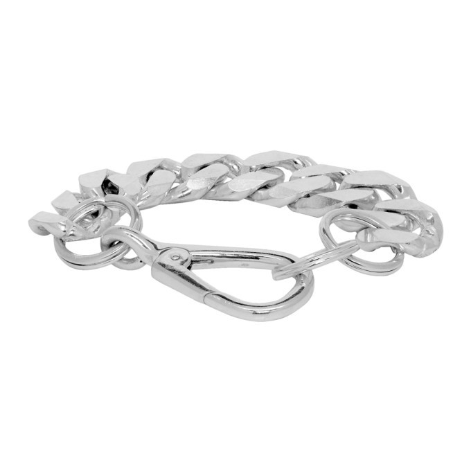 Martine Ali Silver XL Cuban Link Bracelet Martine Ali