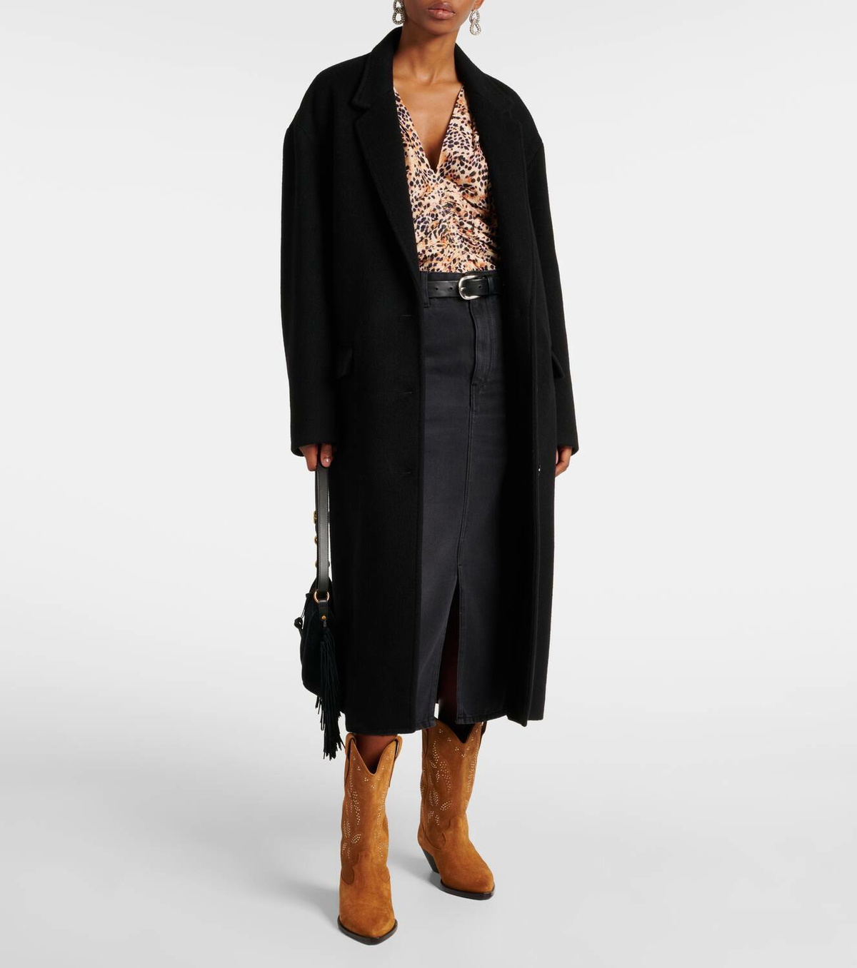 Isabel Marant Duerto studded suede cowboy boots