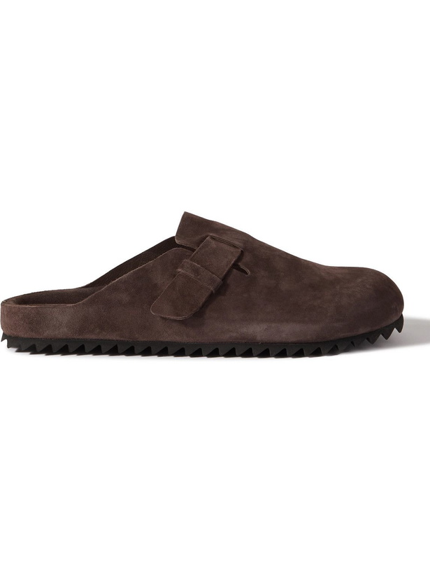 Photo: Officine Creative - Agora Suede Clogs - Brown