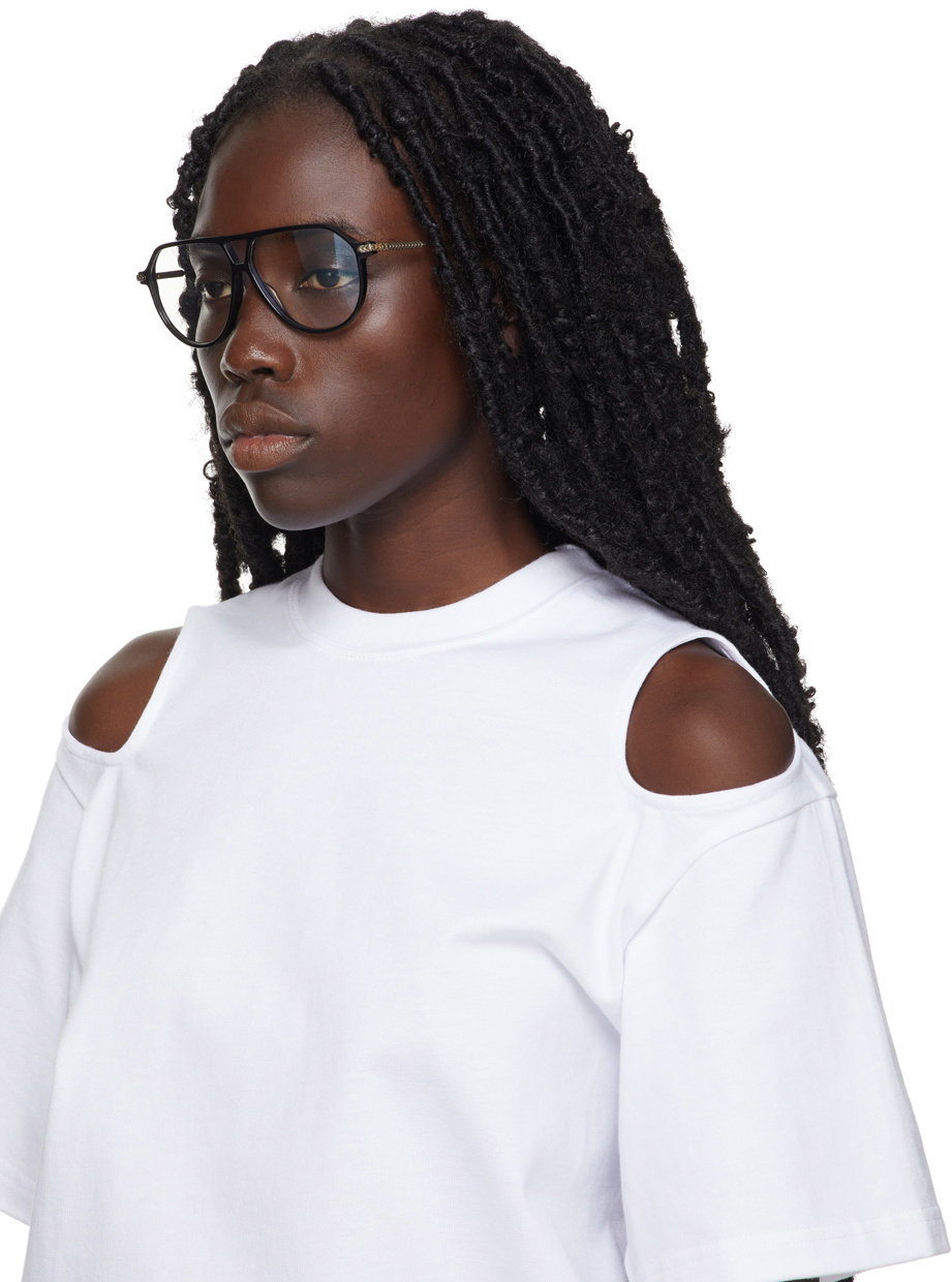 Victoria Beckham Black Oversized Retro Glasses Victoria Beckham