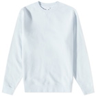 Sunspel Men's Crew Sweat in Pastel Blue