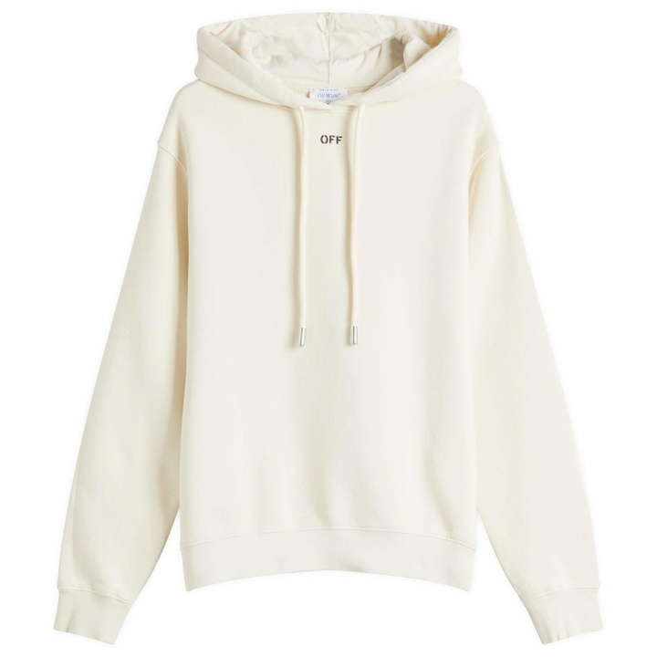 Photo: Off-White Women's Cloud Arrow Regular Hoodie in White Asparagus