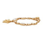 Versace Gold Medusa Pendant Chain Bracelet