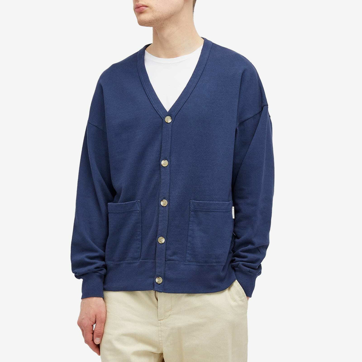Battenwear Men's Neighbor Cardigan in Navy Battenwear