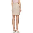 Fendi Pink Quilted Daisies Miniskirt