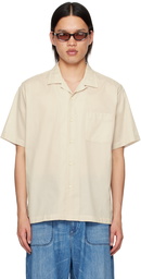 nanamica Off-White Open Collar Shirt