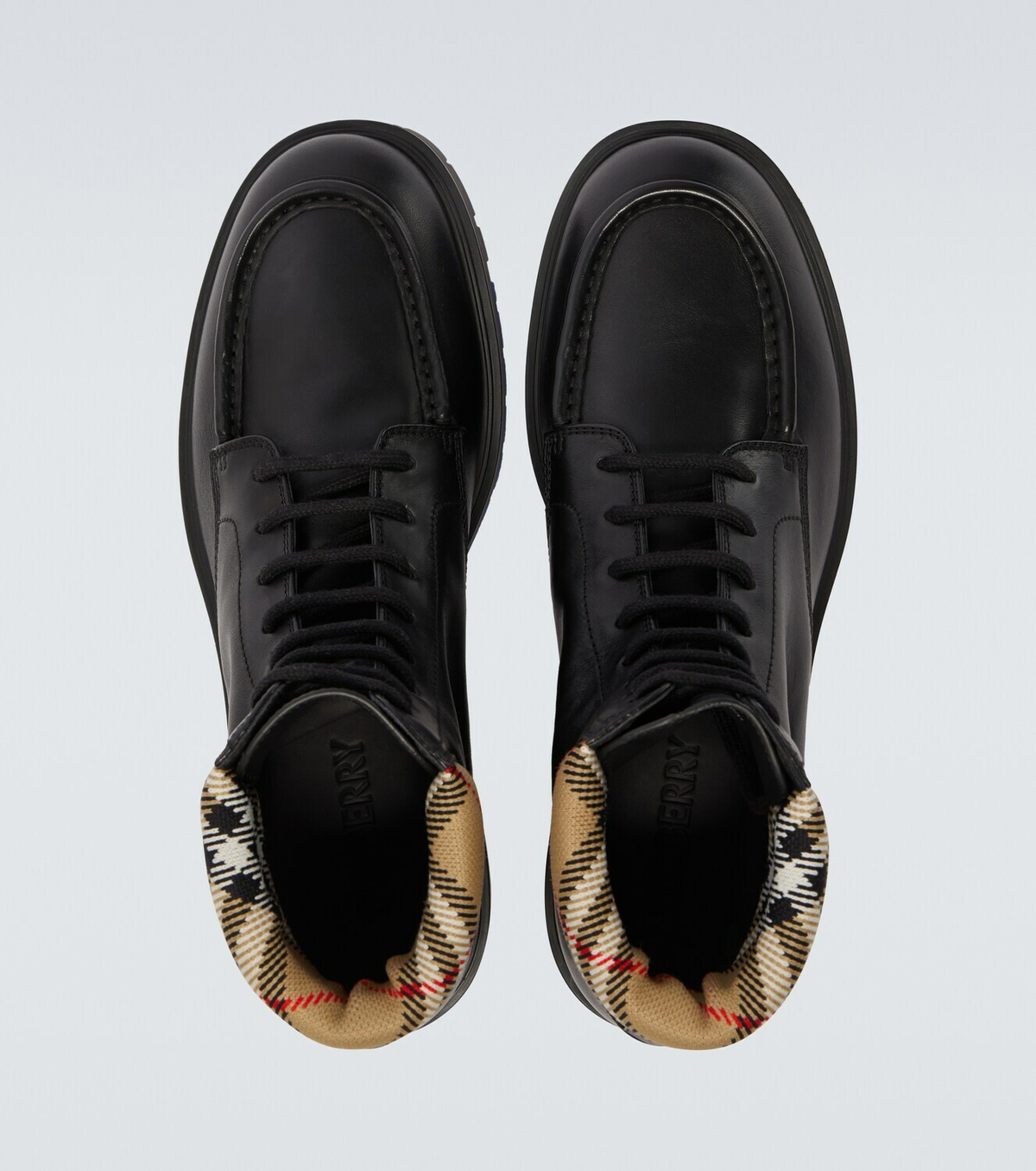 Burberry Rogue leather combat boots
