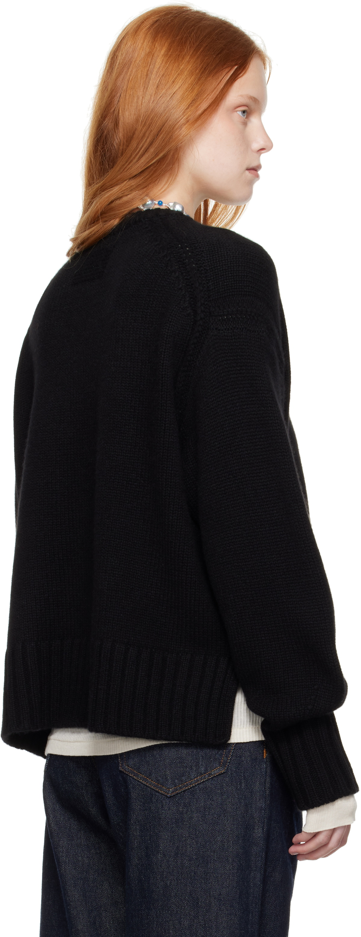 Guest in Residence Black Cozy Sweater