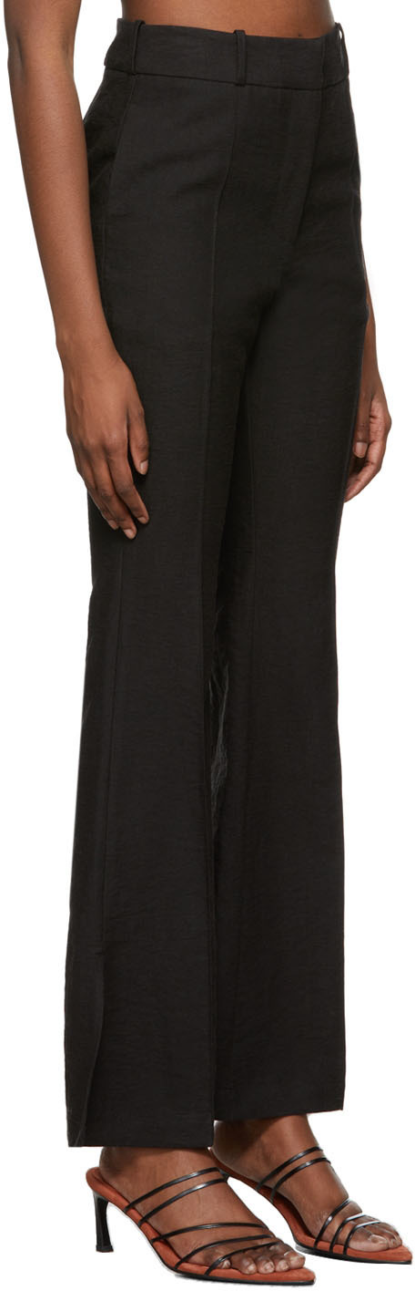 Yuzefi Black Flared Trousers