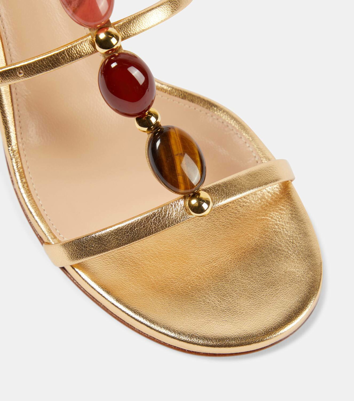 Gianvito Rossi Shanti 85 embellished leather sandals