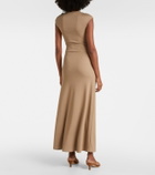 Christopher Esber Mineral Stone embellished jersey maxi dress