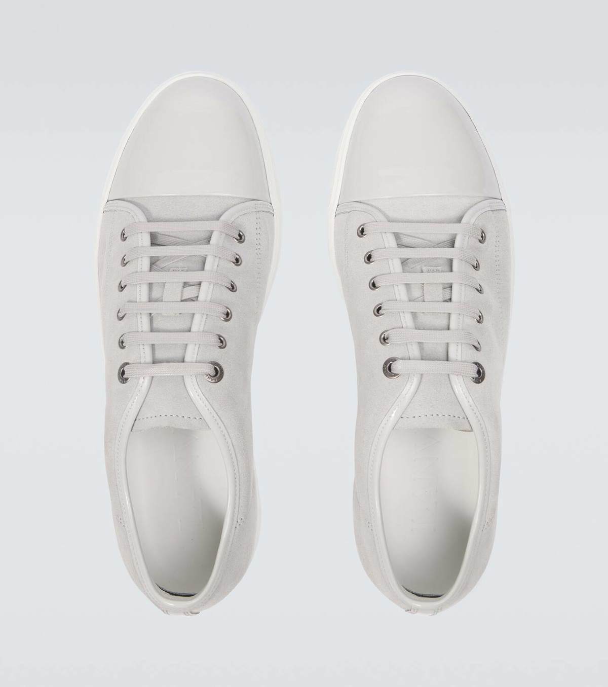 Lanvin DBB1 leather-trimmed suede sneakers