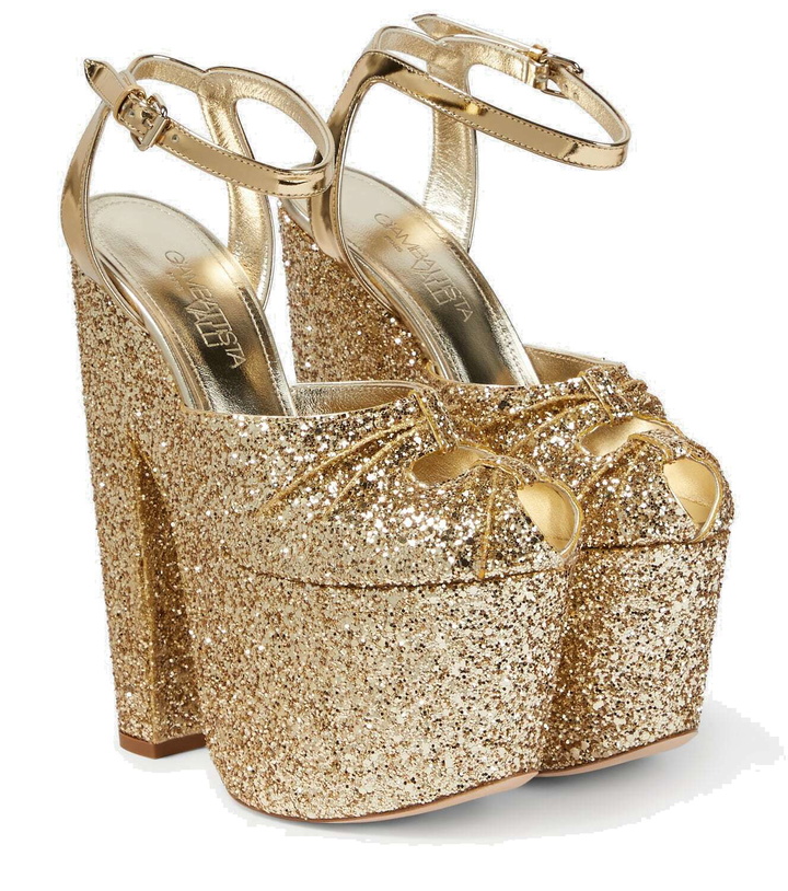 Photo: Giambattista Valli Glitter platform sandals
