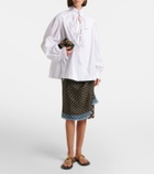 Dries Van Noten Croc-effect leather thong sandals