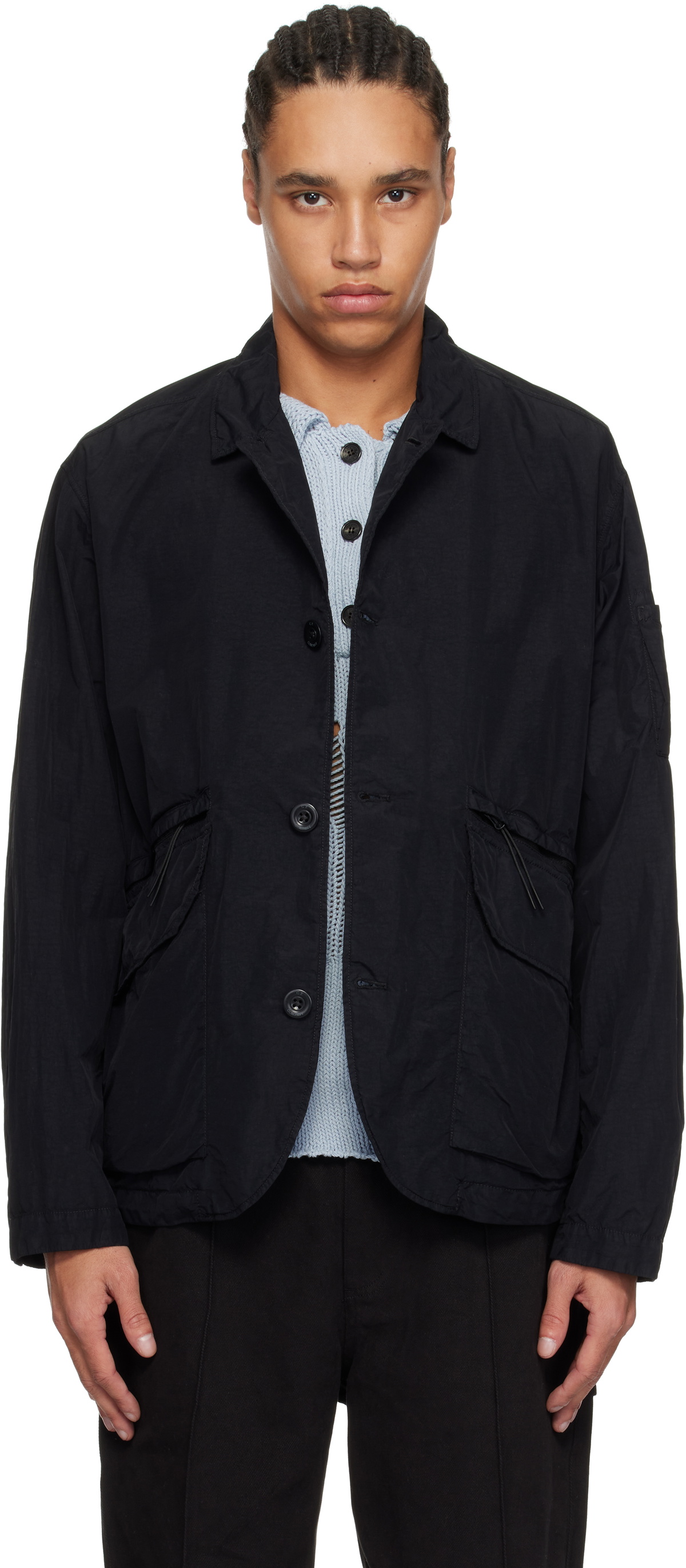 C.P. Company Black Flatt Nylon Blazer C.P. Company